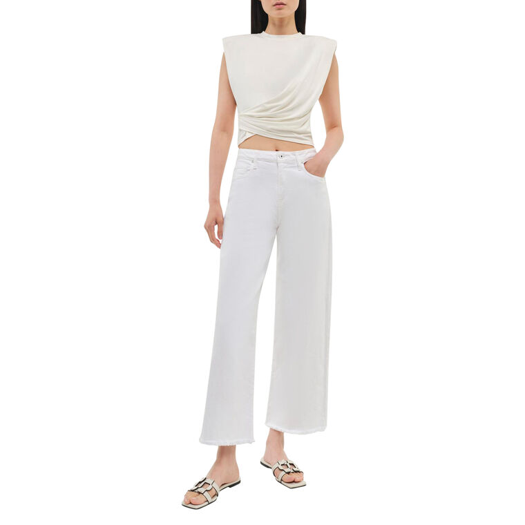 Jude High Rise Crop Wide Leg Jeans image number null